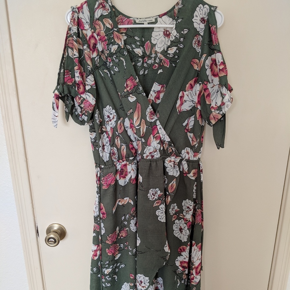 Floral High Low Dress